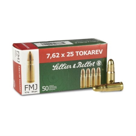 Picture of SELLIER& BELLOT 7.62X25 TOKAREV 85gr FMJ AMMO