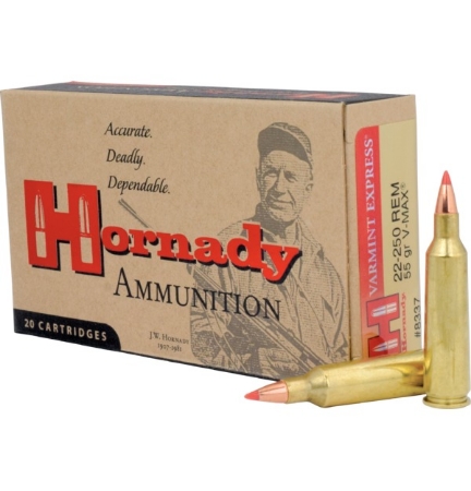 Picture of HORNADY 22-250 REM - 55GR V-MAX