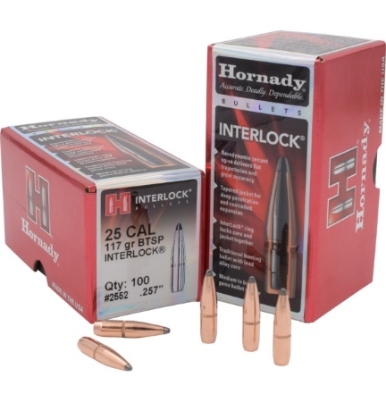 Picture of HORNADY 25-117gr BTSP (100)