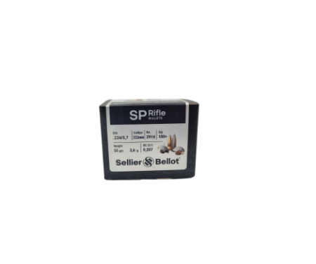 Picture of SELLIER & BELLOT 223-55gr SP BULLETS(100)